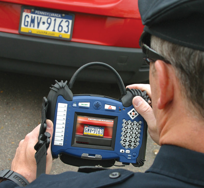 rugged parking handheld captures license plate data: HANDGEAR